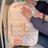 Cartoon Pattern Back Pockets Multifunctional Backseat Pocket Car Seat Back Organizer Multiple Compartment Storage Bag