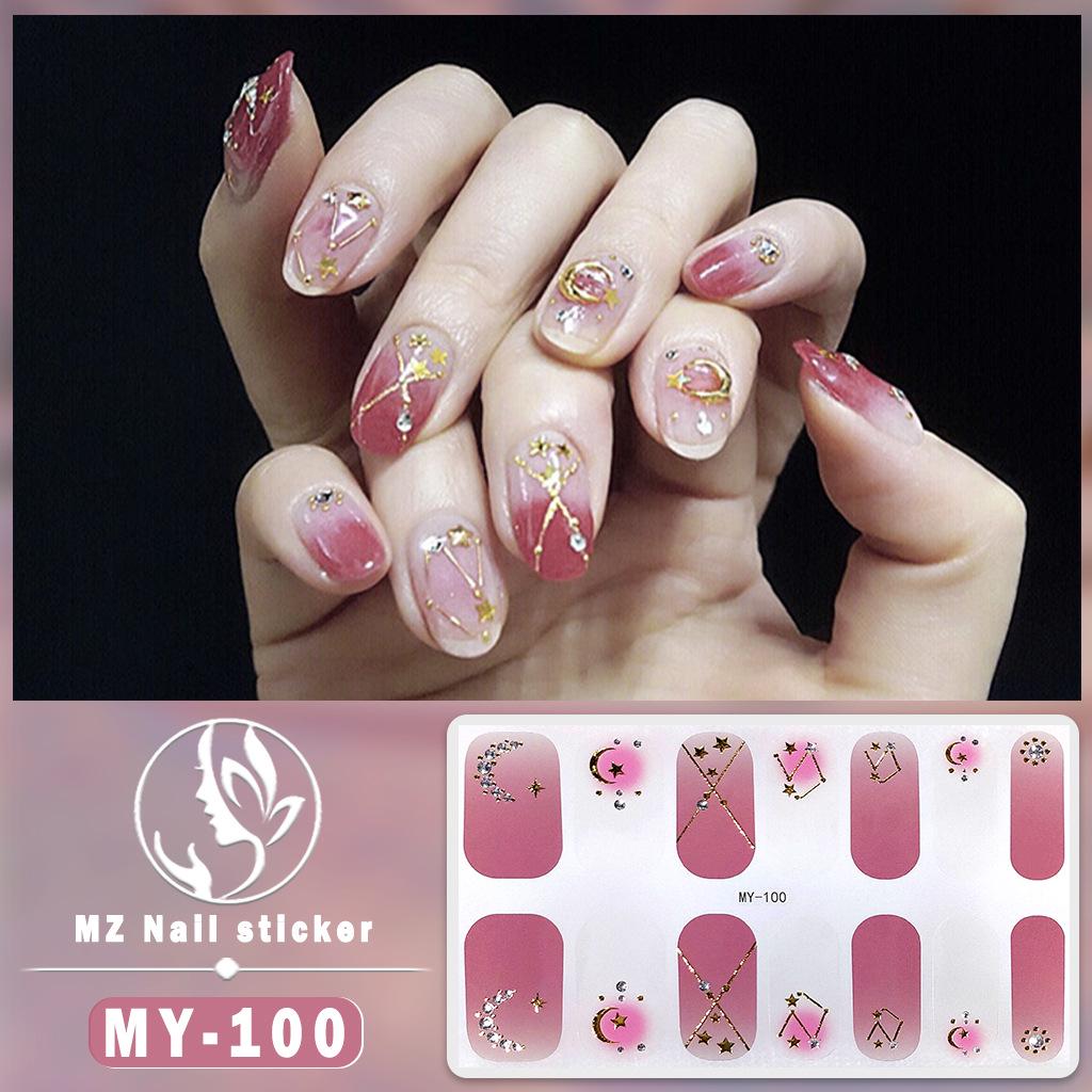 3D Waterproof Gel Nail Polish Film – Diamond & Laser Nail Art Stickers