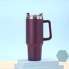 Large Capacity 40oz Insulated Stainless Steel Car Cup with Handle - Portable Outdoor Ice King Cup