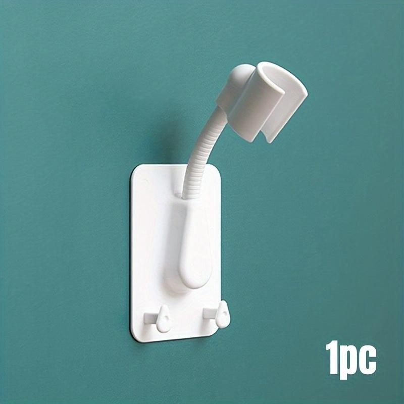 

1 шт. Универсальный регулируемый держатель для душевой лейки, настенный, вращающийся на 360° белый