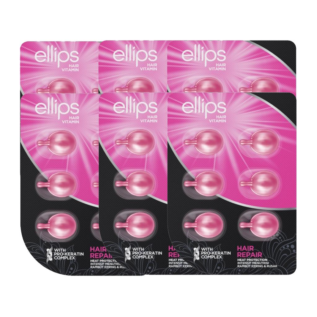 

ellips Витамин для волос с комплексом про-кератина, восстановление волос, обогащенный маслом жожоба, 1 мл х 6 капсул, 3 шт / 6 шт 6 pcs