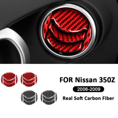 Kohlefaser Roadster Instrumententafel Links Rechts Lüftungsauslass Rahmen Dekoration Aufkleber Für Nissan 350Z 2006-2009 Autozubehör