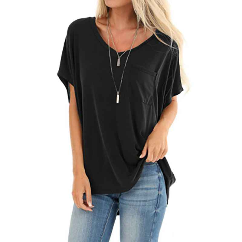 loose v neck t shirt
