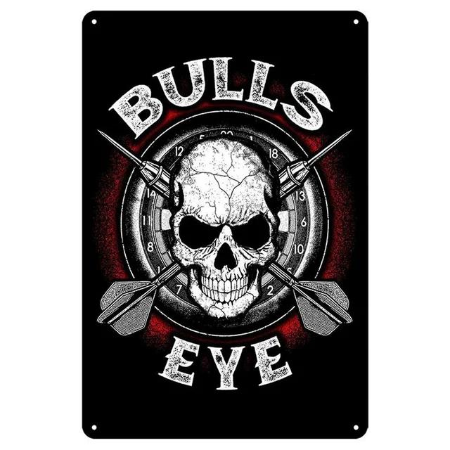 Vintage Rzutki Piwo Metalowy Znak Blaszany Retro Sztuka Ścienna do Baru Sportowego Man Cave Pokoju Gier Dekoracja Klubu Kawiarni Żelazny Plakat Tabliczka