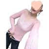 Elegant Rhinestone Mesh Sweater - Women's Long-Sleeve Versatile Chic Top