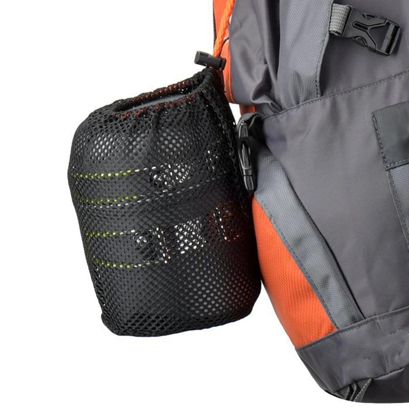 Bærbar Camping Kokesett Utendørs Kjele Mini Gassblussett Nature Hike Piknik Kokesett Med Sammenleggbar Skje Gaffel Kniv