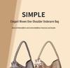 Qiangqiang Champagne Color Handmade Woven Tote: Large Capacity, Lightweight Luxury, Handheld or Shoulder, Mother-Child Bucket Design.