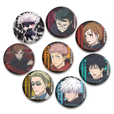 32/44/58 mm Anime Jujutsu Kaisen Pins, Zeichentrickfigur Gojo Satoru Yuji Itadori Anstecker, handgefertigte Broschen, Brustnadel für Rucksack, Kleidung, Geschenke