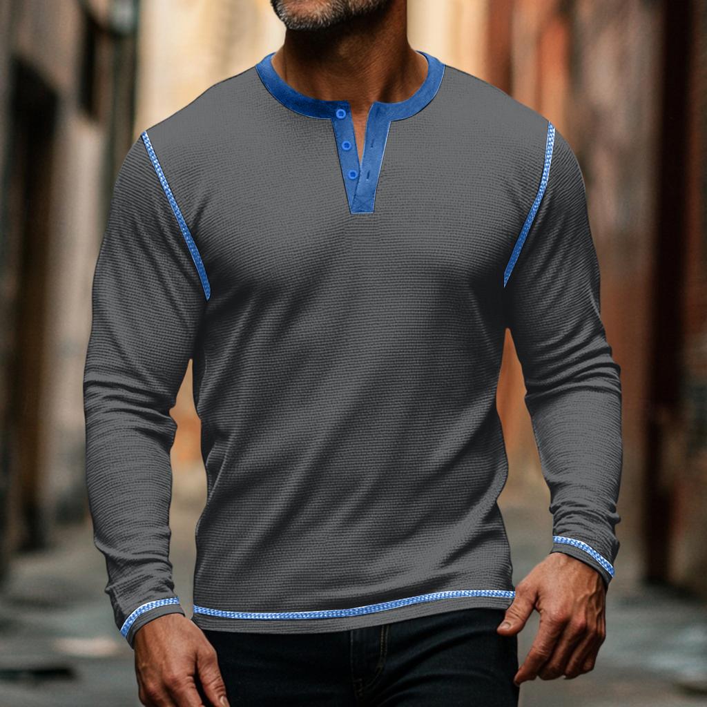 Pánské módní tričko s dlouhým rukávem, s grafikou a výšivkou, jarní a s dlouhým rukávem, pulovr, mikina