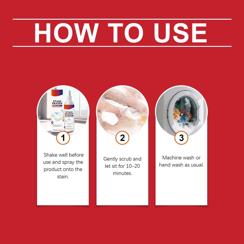 Textilreinigungsspray Schützt Kleidung vor Ölflecken, Reinigt sanft 100ml