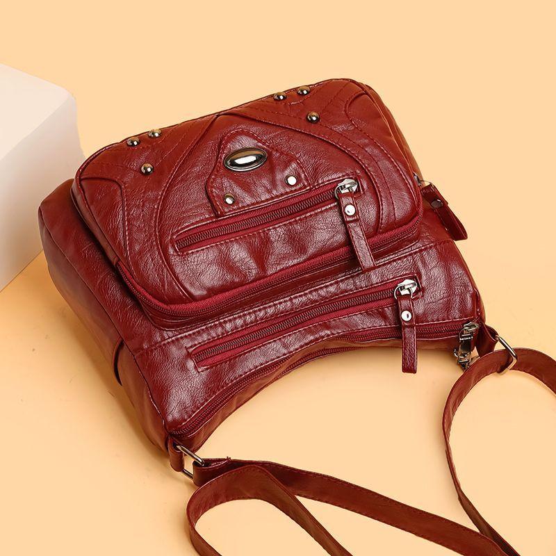 Mehrschichtige Damen Vielseitige Modische Große Kapazität Mittelalterliche Ein-Schulter Crossbody-Tasche