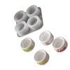 Sturdy Silicone Mould For Four Candle Cups Ideal For Crafting Wedding Decorations And Table Centerpieces