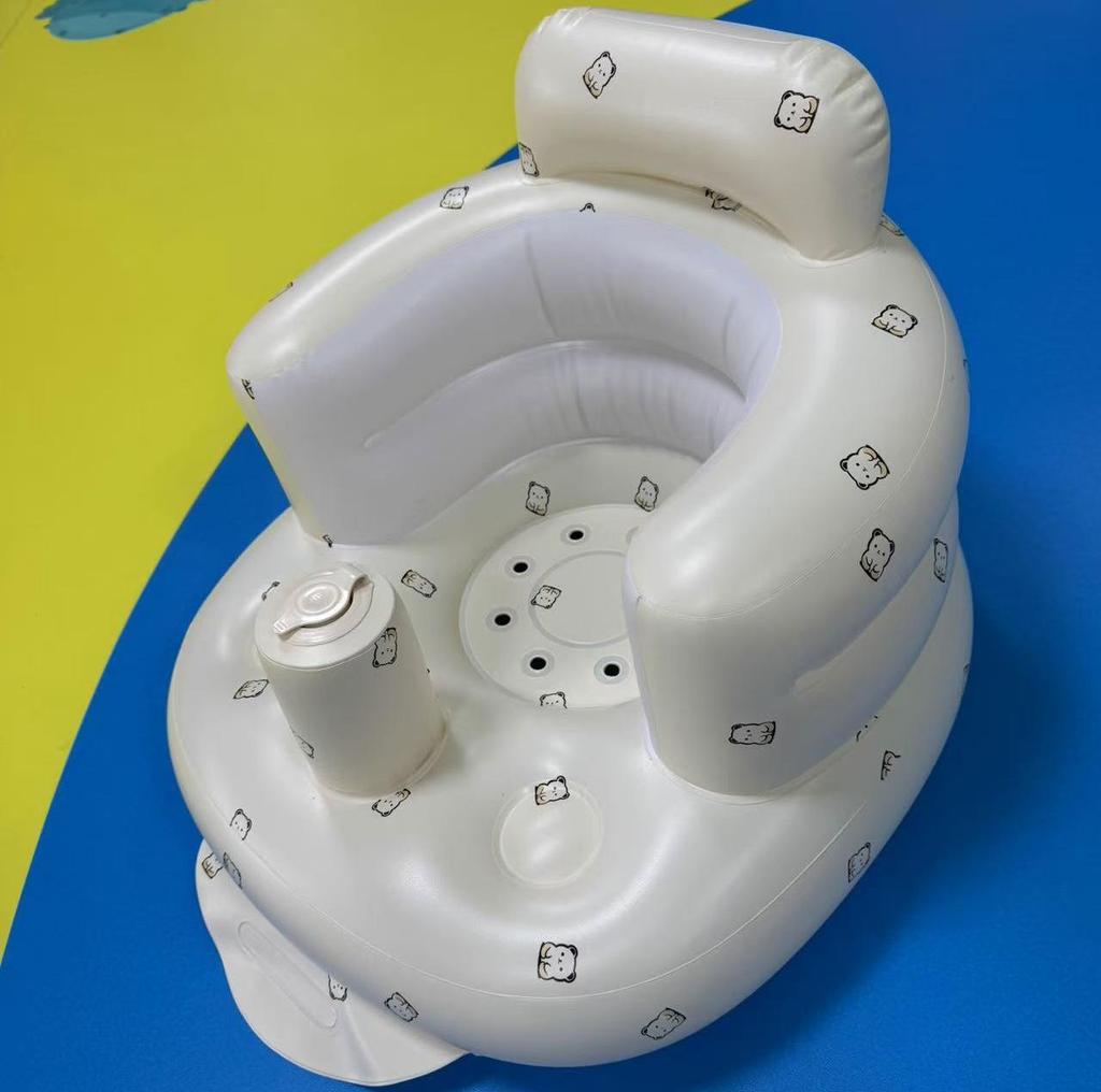 Inflatable Baby Learning Seat: Portable, Soft, Spine-Safe Training Chair