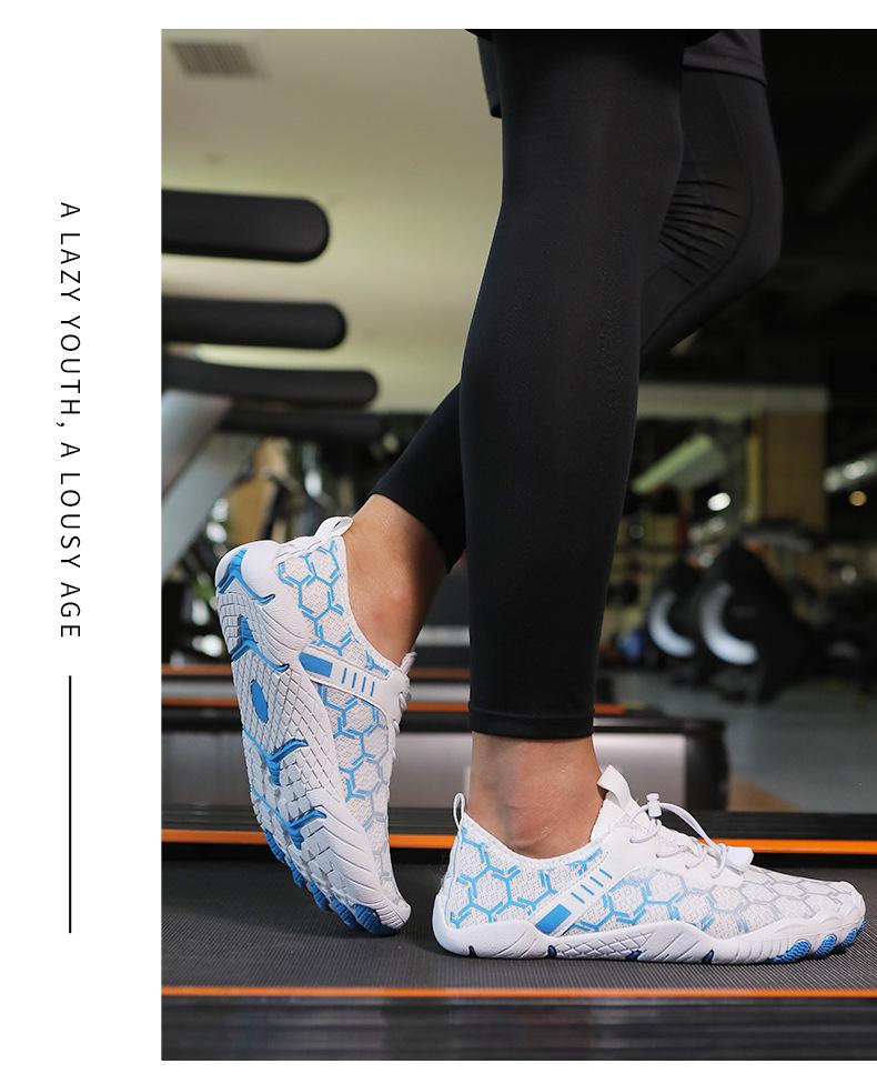 Unisex Non-Slip Five-Finger Barefoot Outdoor Shoes - Ideal for Canyoning, Snorkeling, Beach, Hiking, and Wading