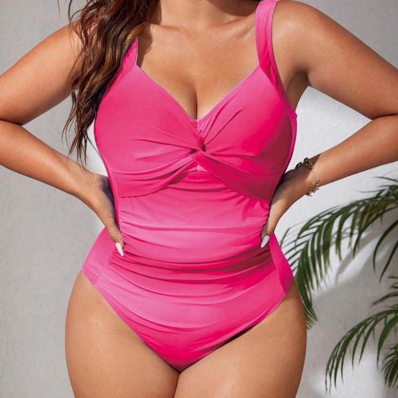 New European and American Large-size One-piece Swimsuit for Ladies, Colorful, Tight and Thin One-piece Bikini
