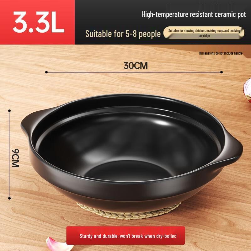 JINGRX Ceramic Claypot Rice Casserole