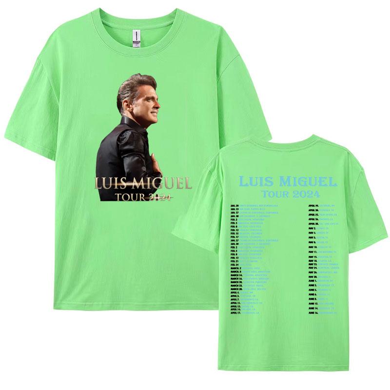 

Vintage Luis Miguel Tour 2024 Graphic T Shirt Men Women Harajuku Hip Hop Rock Tshirt Man Casual 100 Cotton Short Sleeve Tshirt 4XL