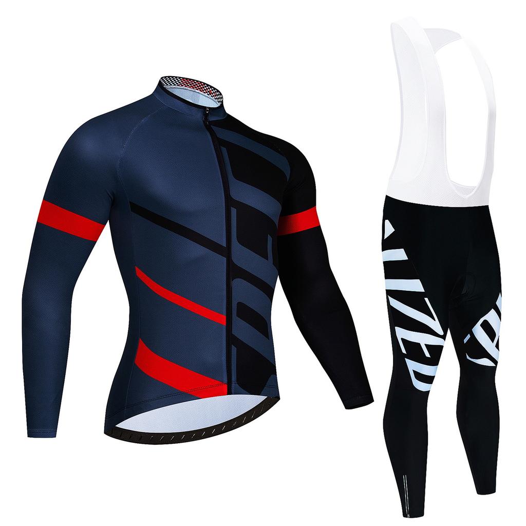 Cycling Suit Long-sleeved Suit, Cycling Suit Spring and Autumn Tour De France Competition Suit