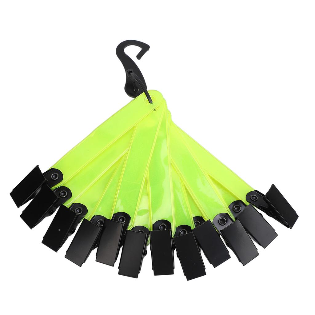 12PCS High Visibility Trail s with Clips Reflective Tree Tacks for Hiking Hunting Outdoor