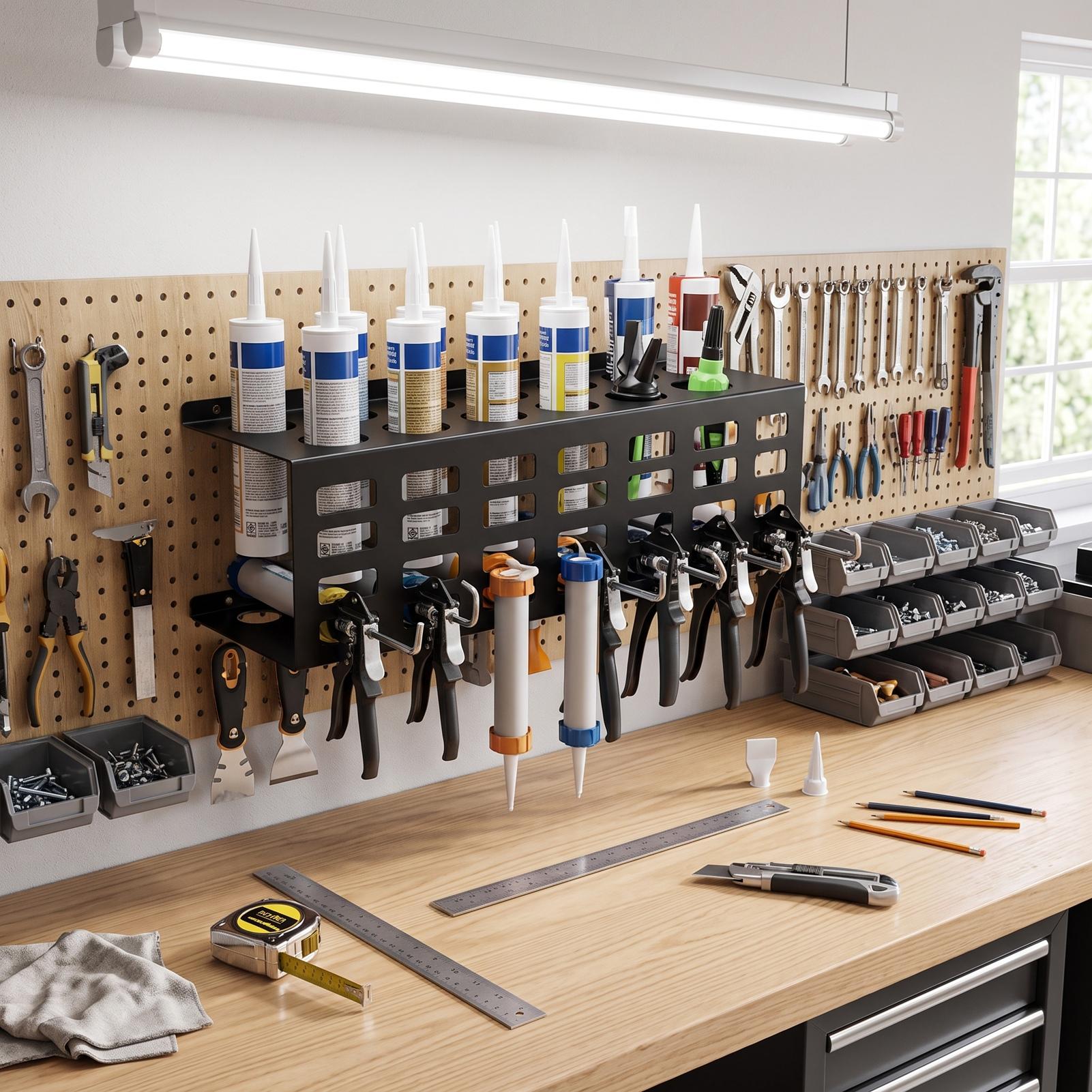 Veelzijdige Koudgewalst Staal Wandmontage Kitspuit Houder