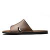Summer Men's Leather Slippers Casual Beach Sandals Comfortable Non-Slip Mules Sandals for Men