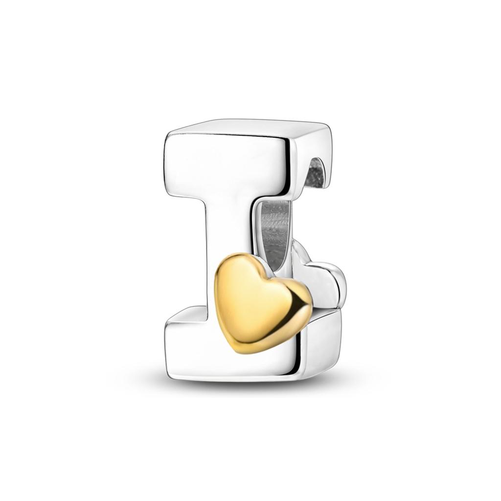 Charms 26 Letters A To Z Alphabet Spell Words Diy Name Copper Beads With Heart Fit Original Bracelet Diy Ladies Girl Jewelry