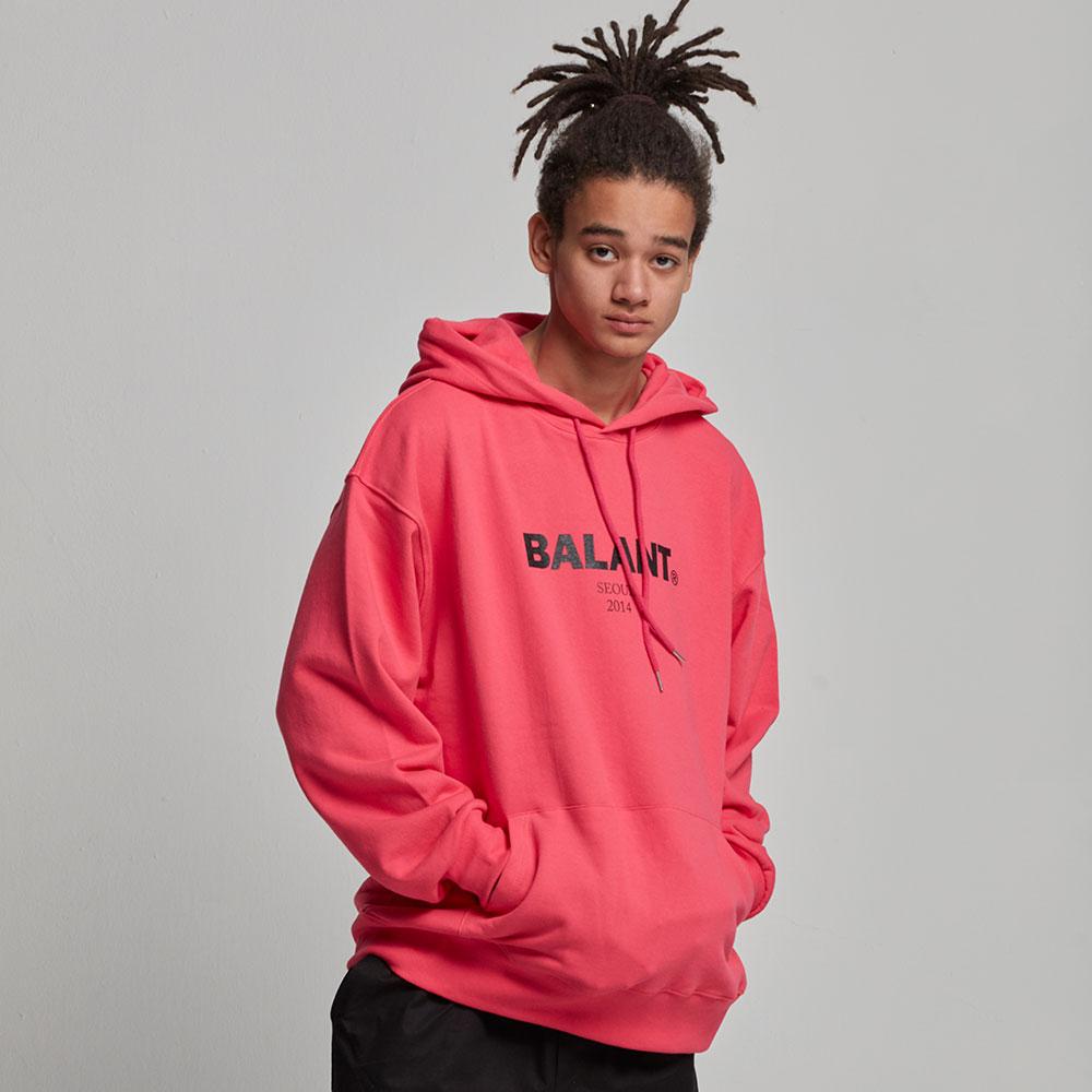 Valant Original Heavy Logo Basic Hoodie - Pink Pink/(L) Large
