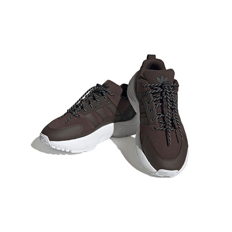 Adidas Originals ZX 22 Low-Top Sports Casual Shoes Kids Sneakers Brown HQ1578