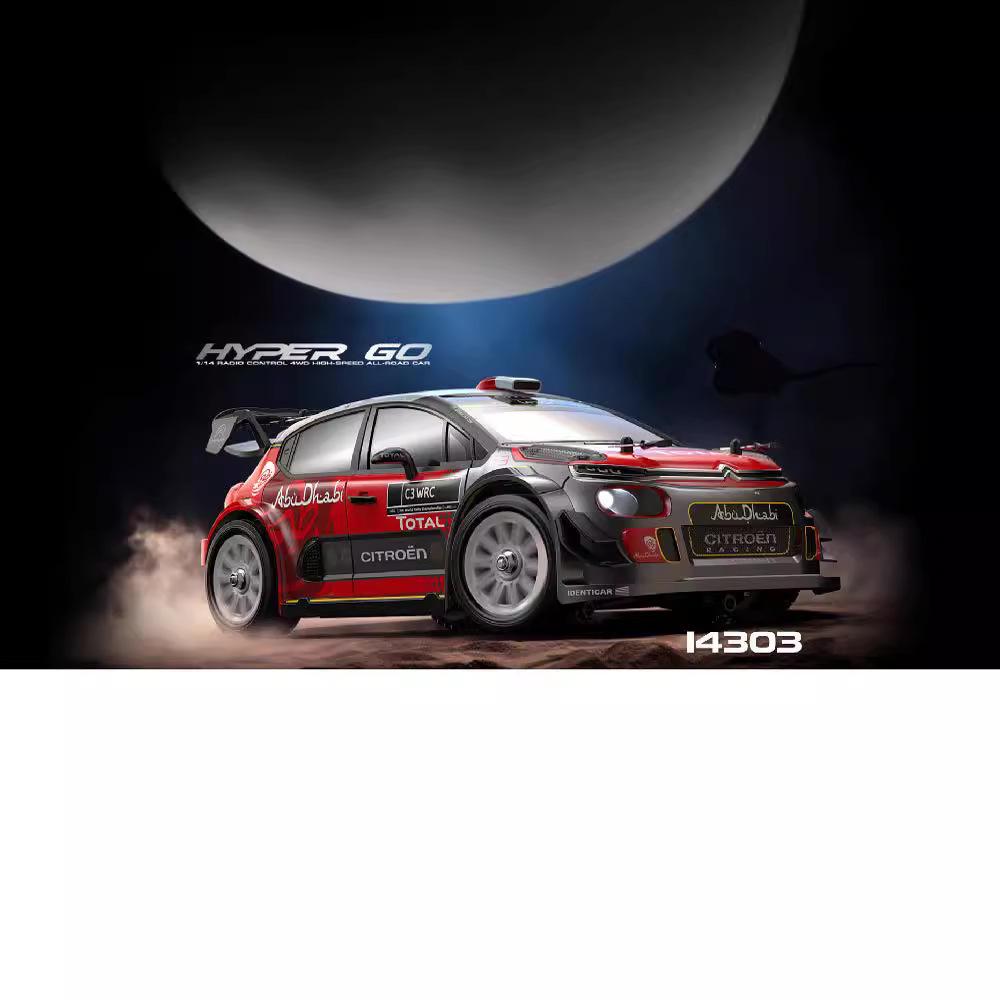 Meijiaxin 14303 High-Speed 1:14 Drift Car Model with Metal Chassis and Four-Wheel Drive