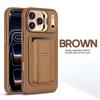 Apple 17 Pro Max Leather Magnetic Card Holder Stand Case for iPhone 16