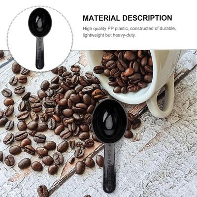 Black Measuring Teaspoon Scoop Multifunction Plastic 15ml Milk Powder Spoon Coffee Beans Container Scoop Home
