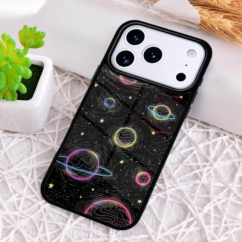 Astronaut Stars Constellation Phone Case for iPhone 17 Air 16 15 11 12 14 13 Pro Max Shockproof Cover