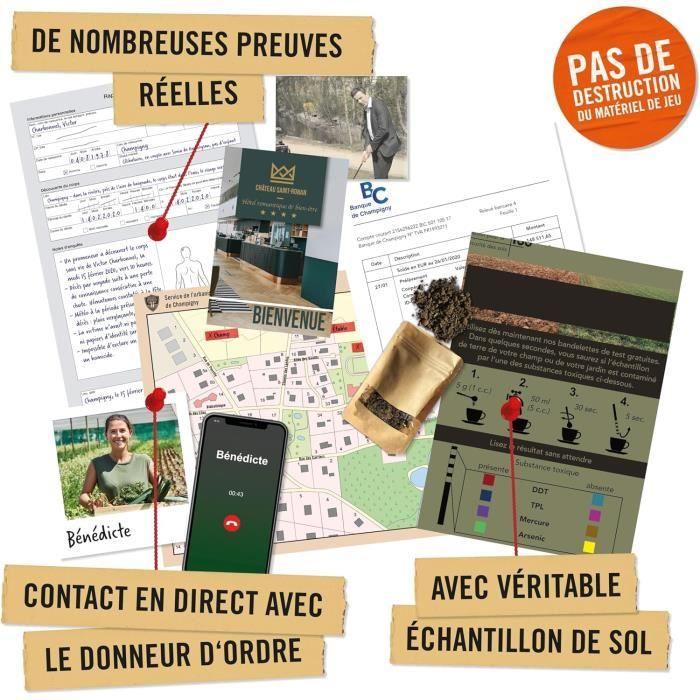 Jeu de scène de crime - la mort en vert - 1 à 6 joueurs - 90 min - concept innovant