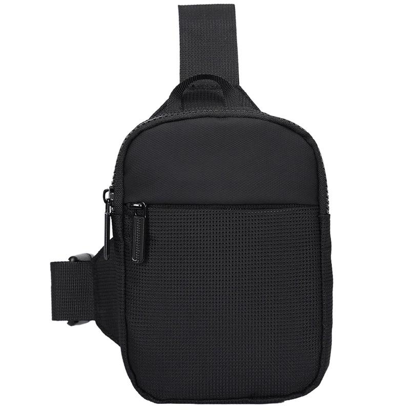 

Men s Lightweight Waterproof Black Crossbody Chest Phone Bag