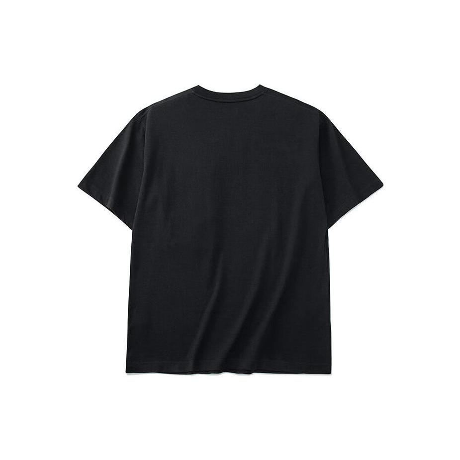 ANTA Life Collection T Shirts Men's Black Crew Neck Moderate Straight Fit 152228122-4