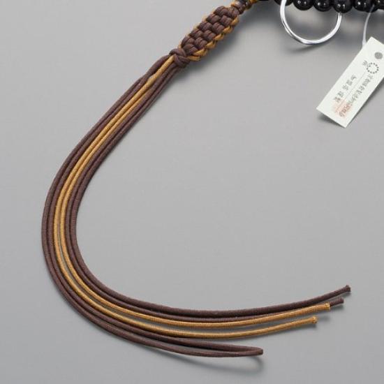 Buddhist Altar Shop Takita Shoten Prayer Beads Soto Sect Authentic Rosary Beads Glossy Tiger Eye Stone Shaku Pure Silk Cord Tassels Kyoto Rosary Real