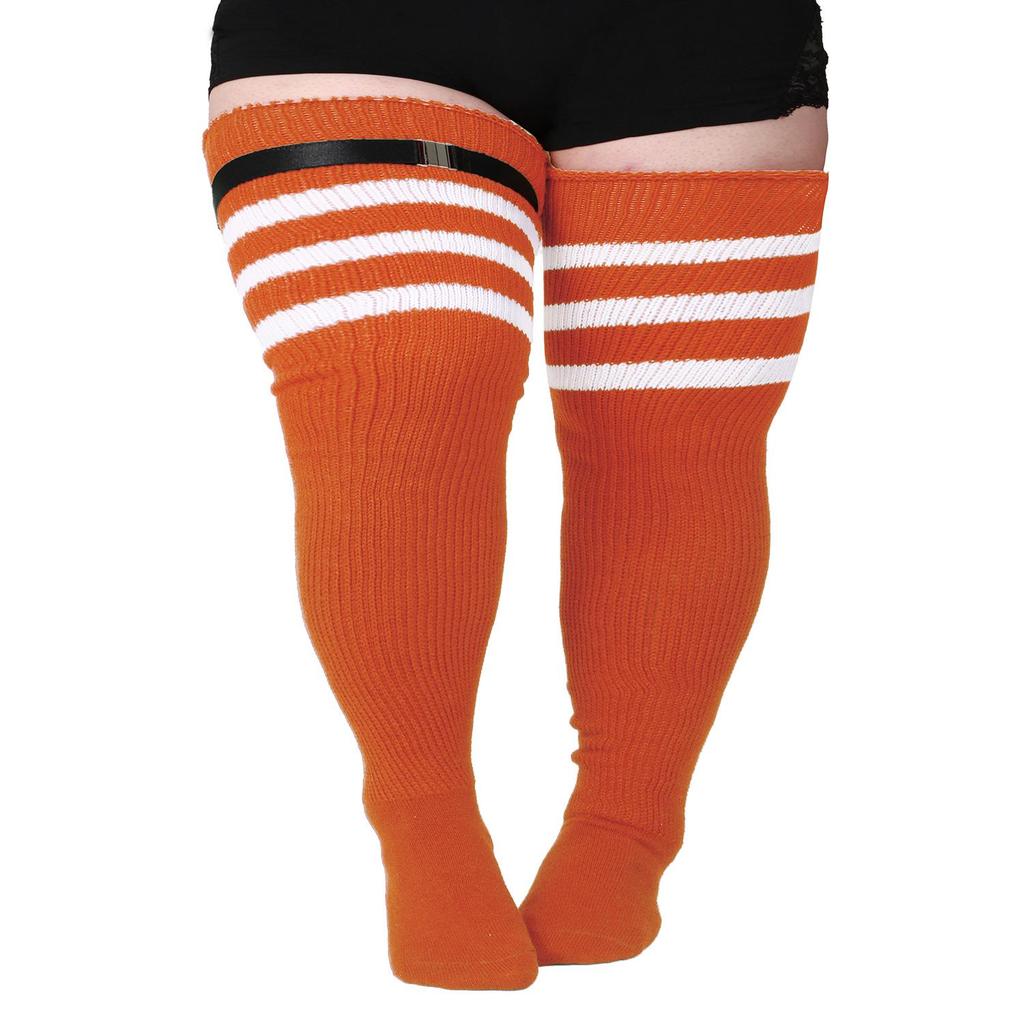 Plus Size Women's Compression Knee-High Socks - Extra Thick Over-the-Knee for Autumn/Winter