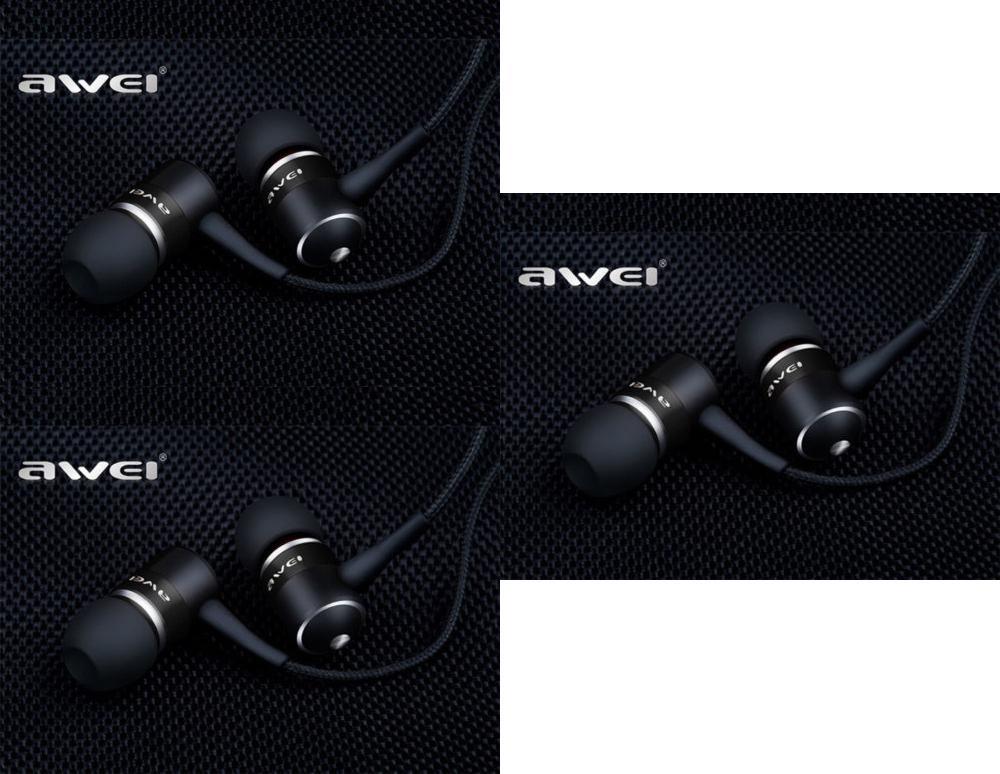 For Phones Mp3s Awei Q3 Earphone Premium Quality Super Bass Noise Isolation Headphone