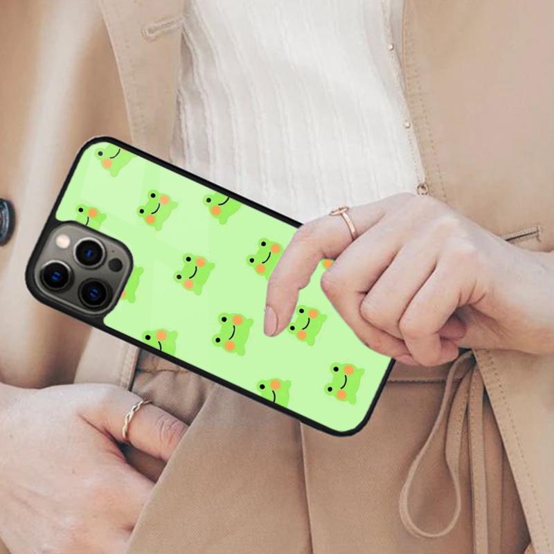 Cute Frog Cartoon Animals Magnetic Phone Case For APPLE iPhone 17 Air 16 14 13 12 Pro Max 15 Plus Wireless Charge MagSafe Cover