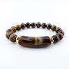 8mm Natural Rose Quartz, Red Agate, Tiger Eye, and Green Aventurine Bracelet for Men and Women