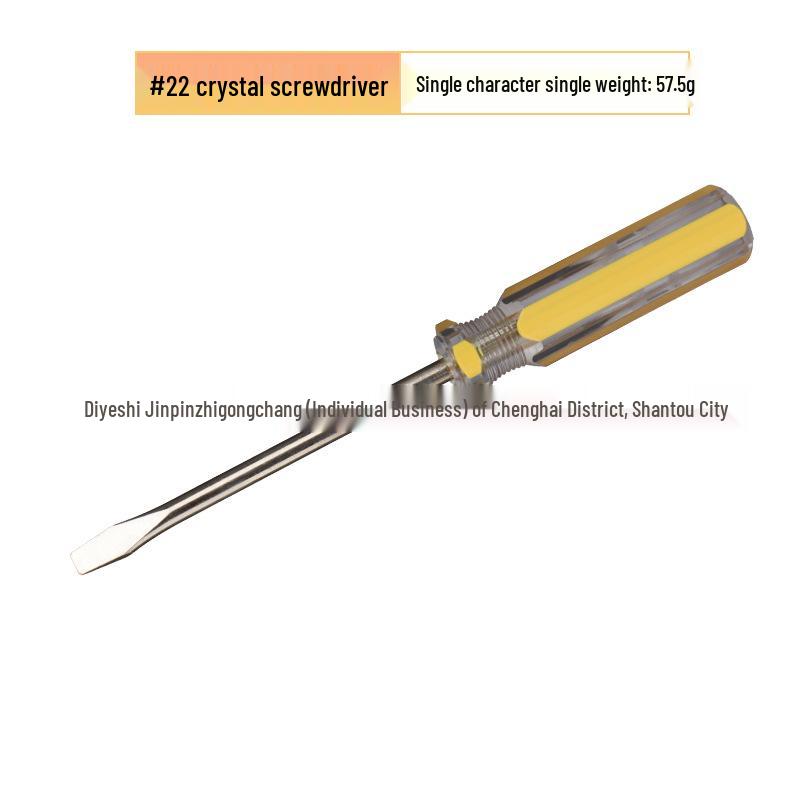 6mm Crystal Color Phillips Flathead Magnetic Screwdriver with Two-Color Strip