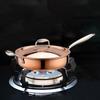 Stainless Steel Frying Pan Cooking Kitchen Ergonomic Handle Saute with Lid Deep