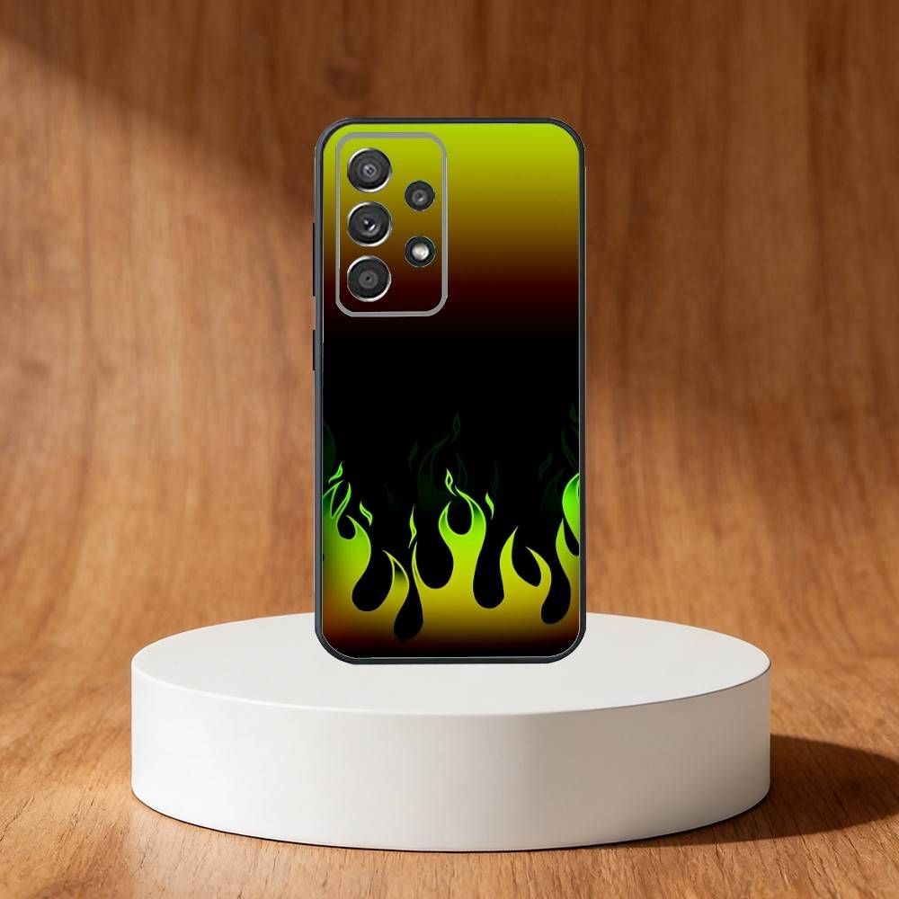

COOL Flame Phone Case For Samsung S25,S24,S21,S22,S23,S30,Ultra,S20,Plus,Fe,Note,10,9,5G Black Cover Samsung S24ULTRA