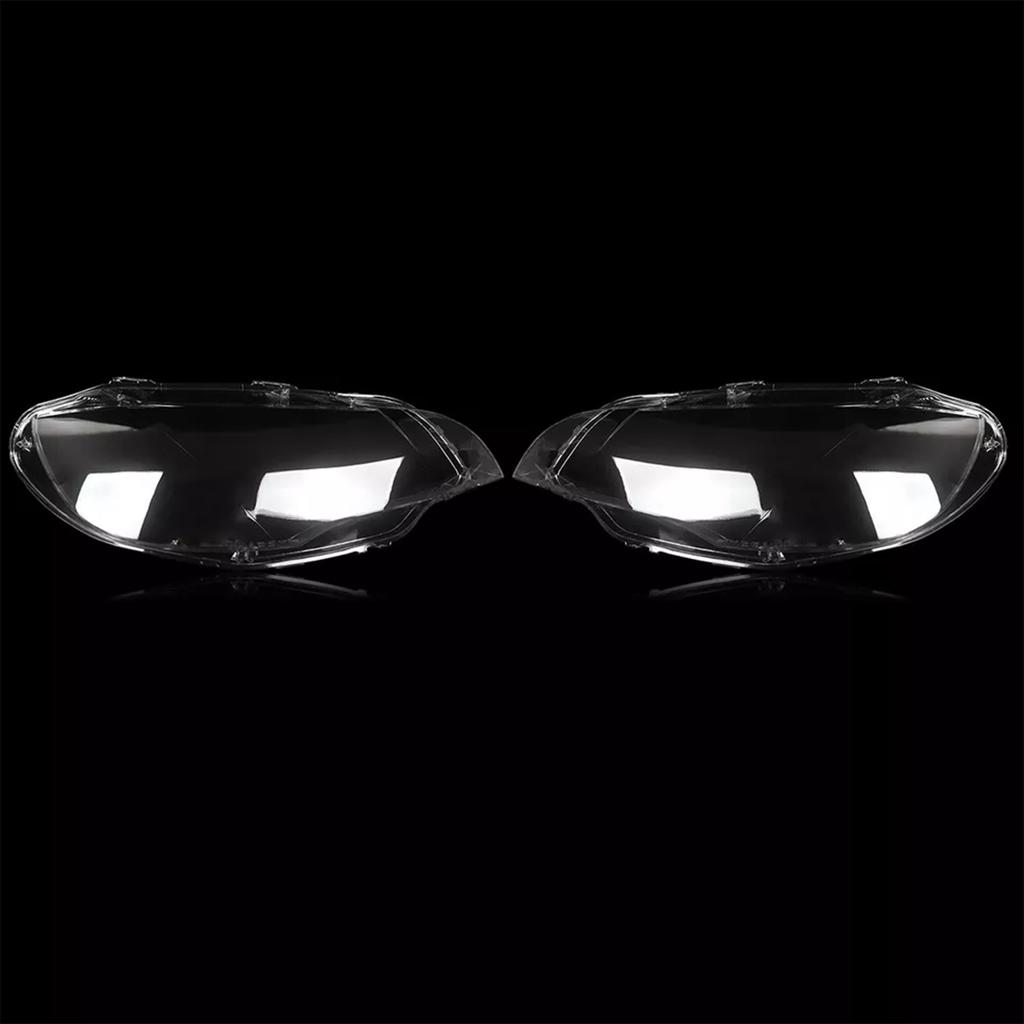 2PCS Clear Headlight Lens Cover Headlamp Left+Right For BMW E71 X6 2008-2014