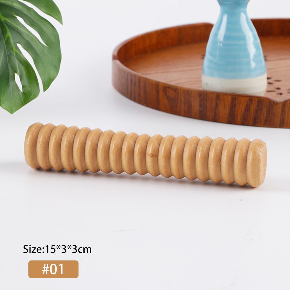 

Дерев яний масажний ролик для ніг для полегшення підошовного фасціїту Інструмент для масажу глибоких тканин Зняття стресу Масажний ролик для ніг Зняття стресу 01