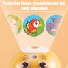 Kids Story Projector Flashlight Animal Image Projector Toy with Changeable Discs Early Learning Educational Toy for Bedtime Fun Gift for Children