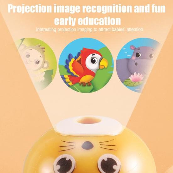 Kids Story Projector Flashlight Animal Image Projector Toy with Changeable Discs Early Learning Educational Toy for Bedtime Fun Gift for Children