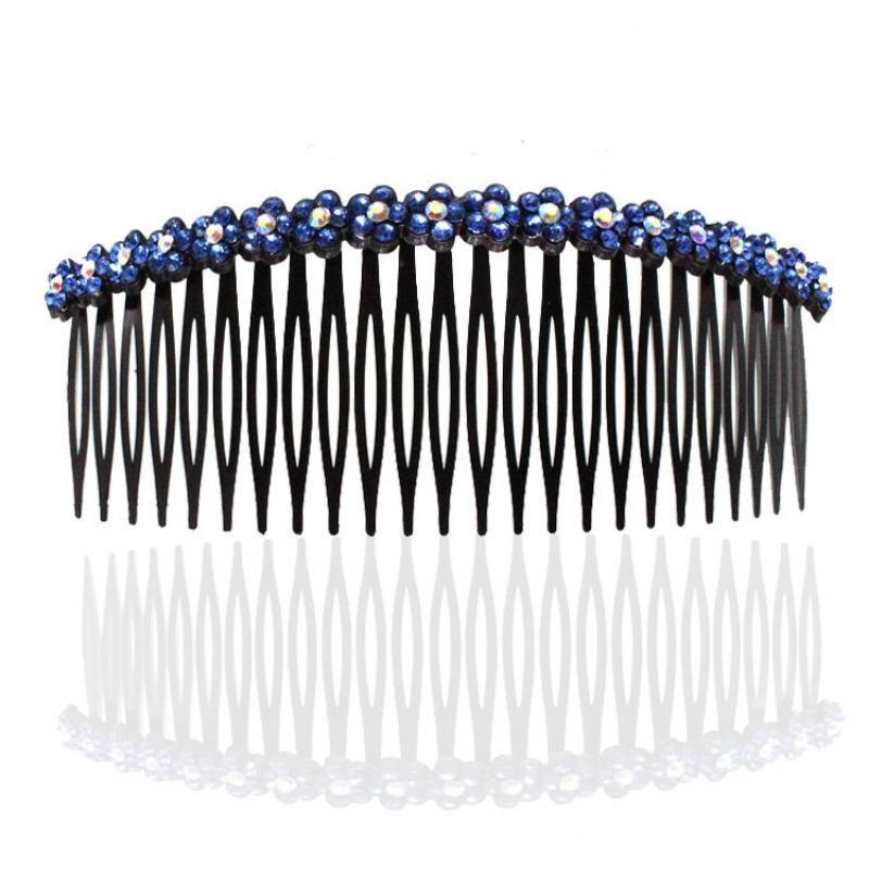 Plum Blossom Hair Comb Korean Style Fashion Hair Bun Head Insert Comb Plastic Simple Versatile Hairpin Female Accessories