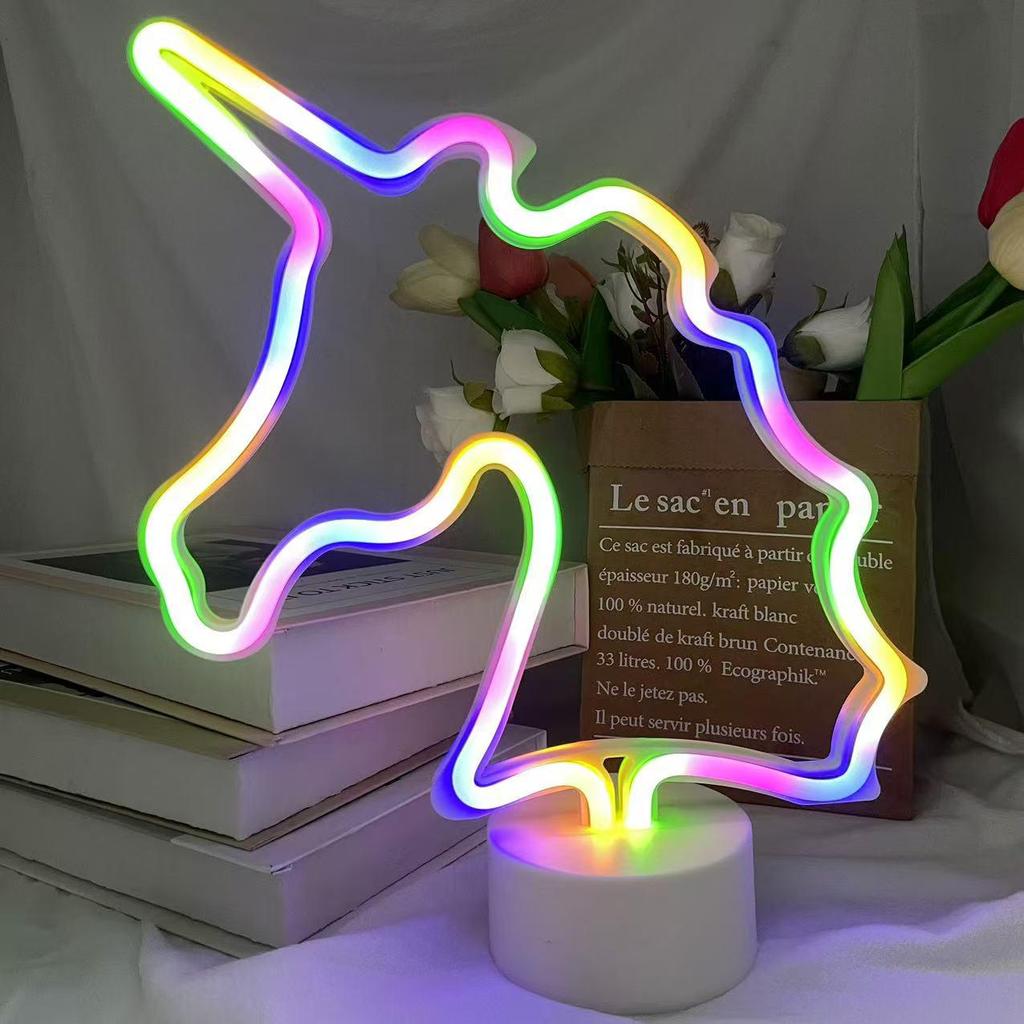 Romantic Neon LED Decorative Desktop Lights - Ins Style