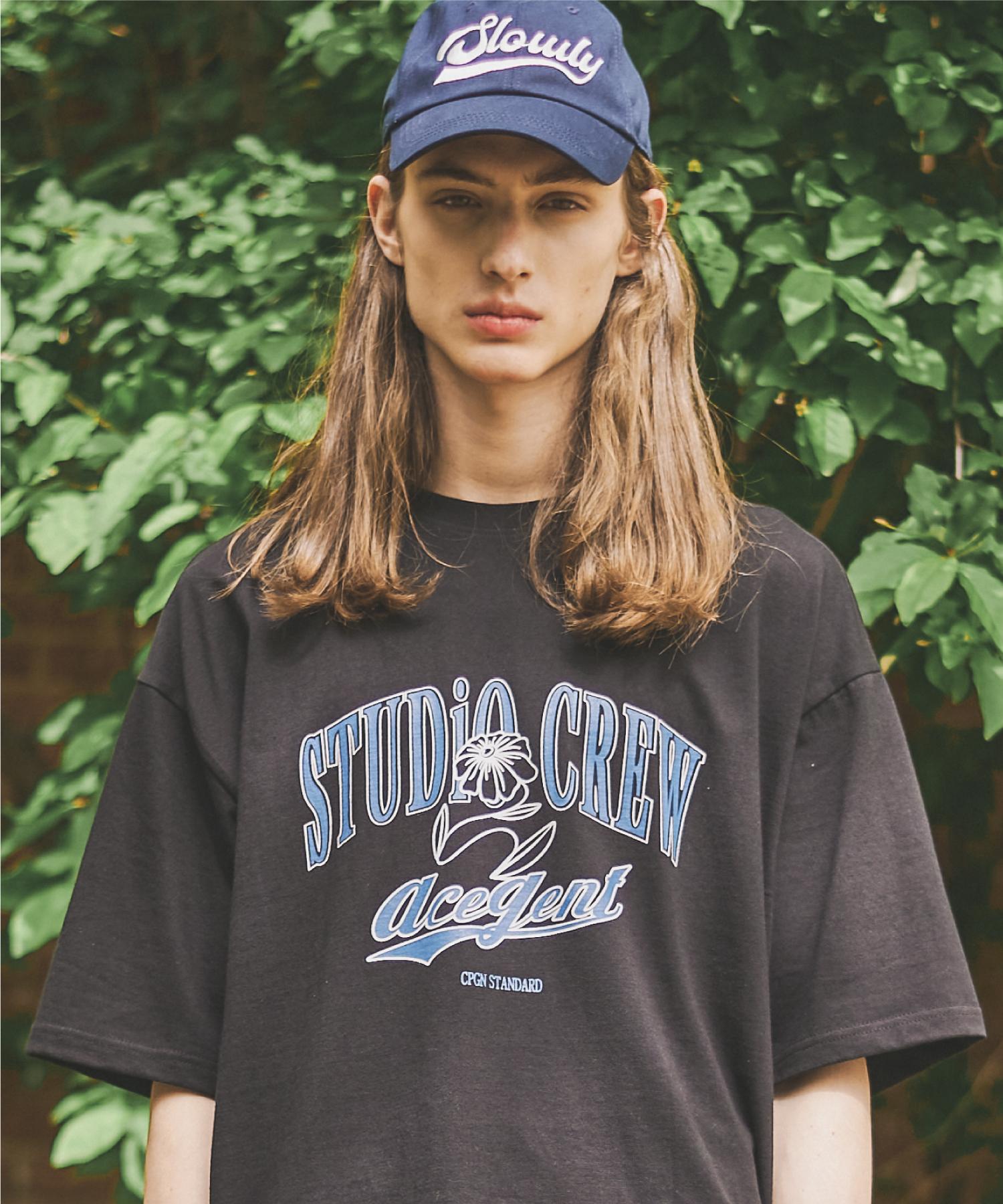 Compagno [16 Count] Studio Crew Short Sleeve Black Black/M
